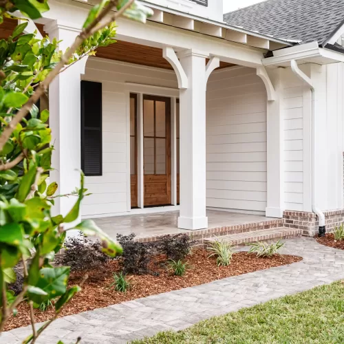 White House with Stain Door