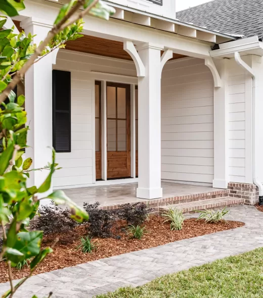 White House with Stain Door